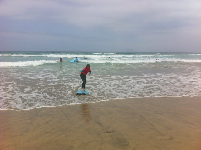 Surfer à Famara