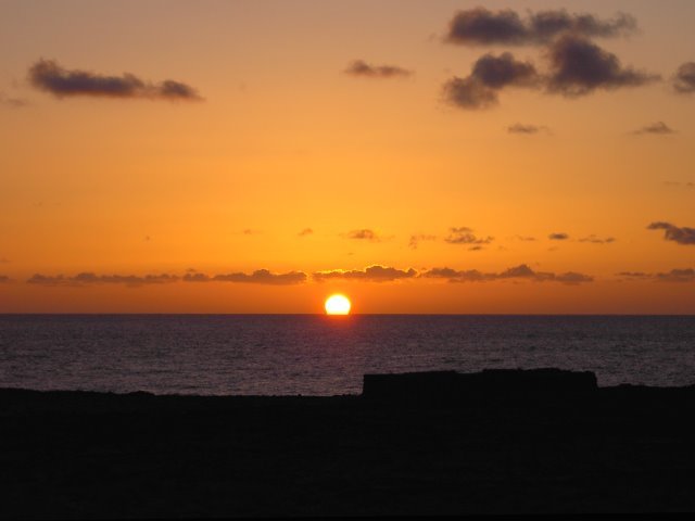 Lever du soleil à Charco del Palo